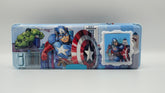 Blue Captain America Magnetic Calculator Geometry Box For Boys